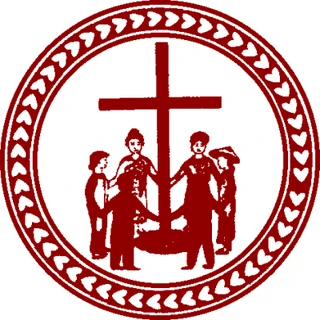 FIRM's seal from 1994 to 2025: a maroon circle reading Fresno Interdenominational Refugee Ministries.